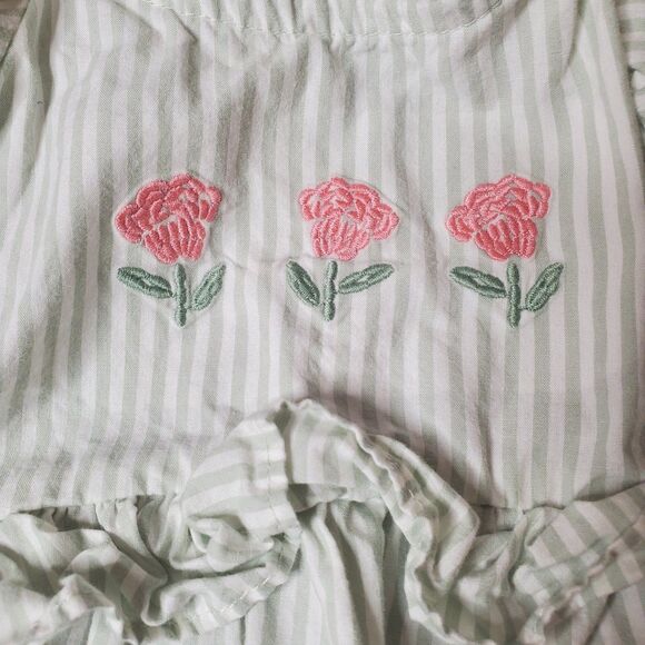 Infant Toddler Girl 24m 7 Piece Romper & Dress Spring Summer Clothing Bundle - Picture 3 of 11